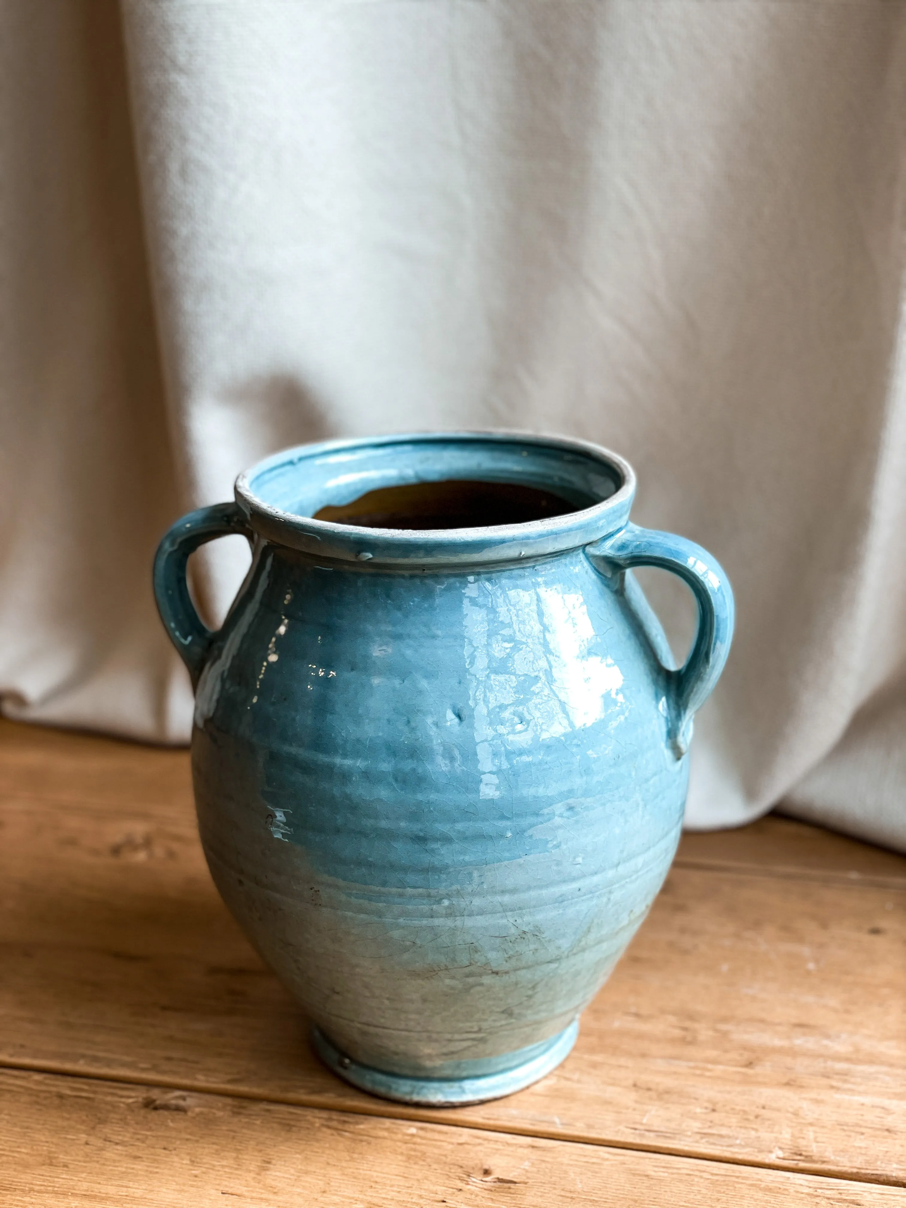 Blue Turkish Glazed Pot
