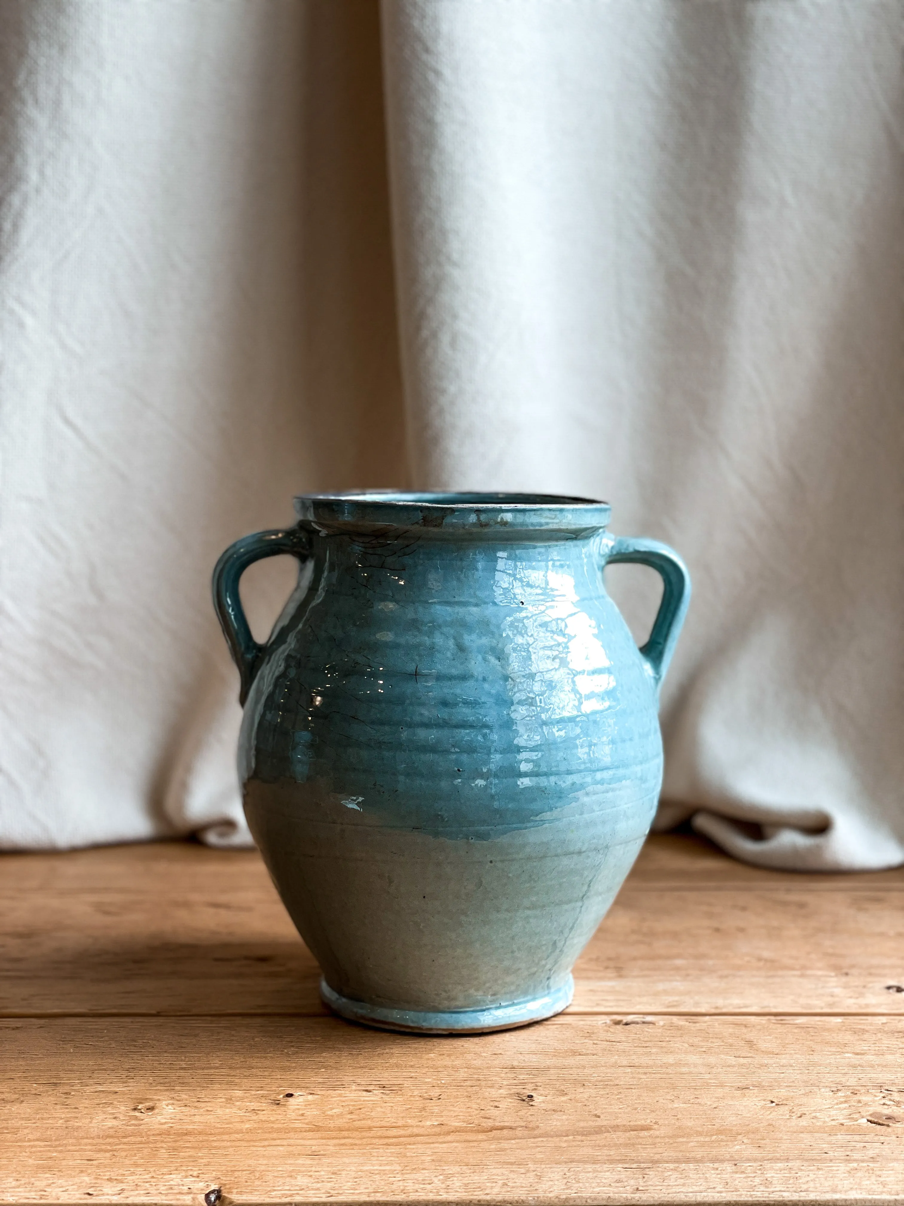Blue Turkish Glazed Pot