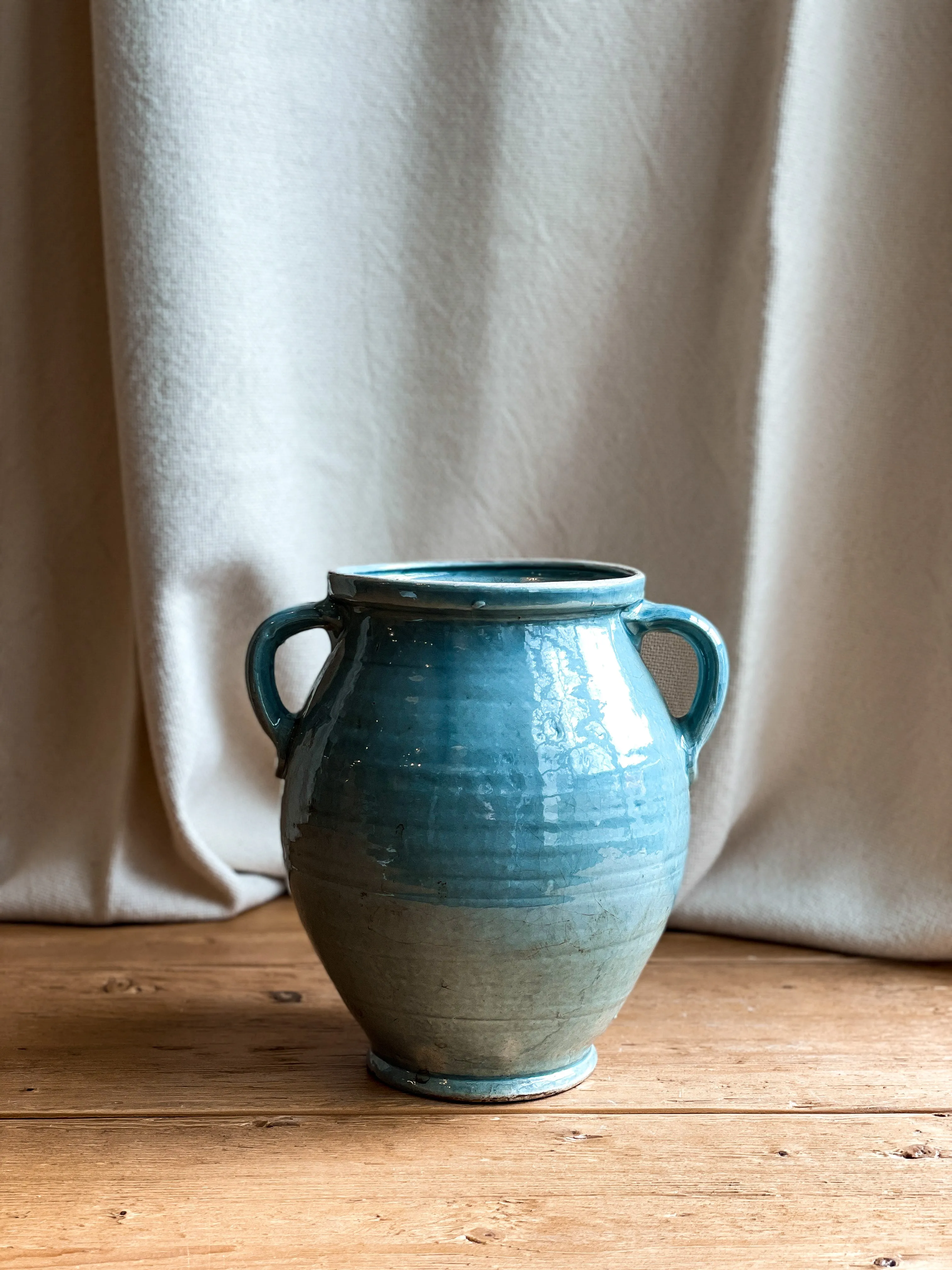 Blue Turkish Glazed Pot