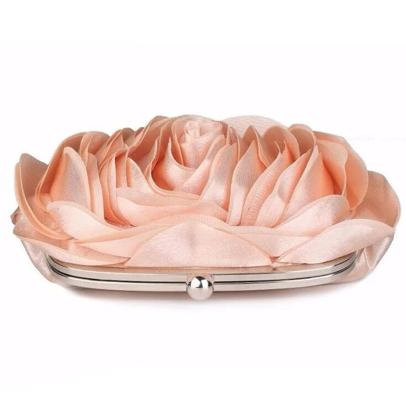 Bold Rose Detail Clutch