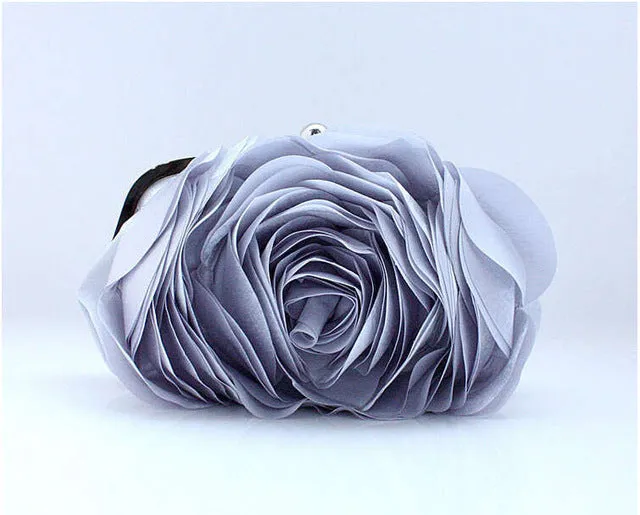 Bold Rose Detail Clutch