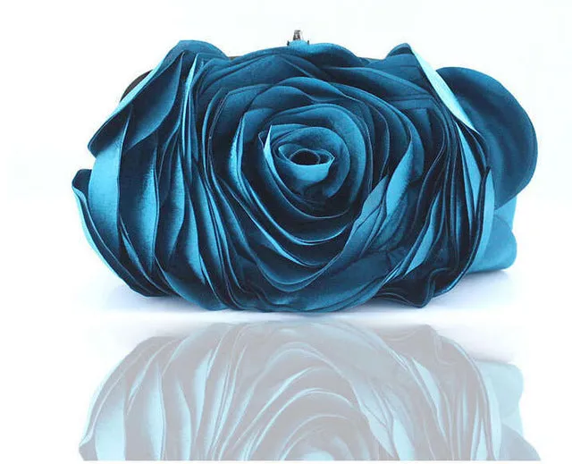 Bold Rose Detail Clutch