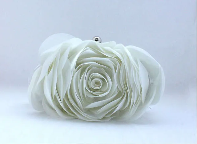 Bold Rose Detail Clutch