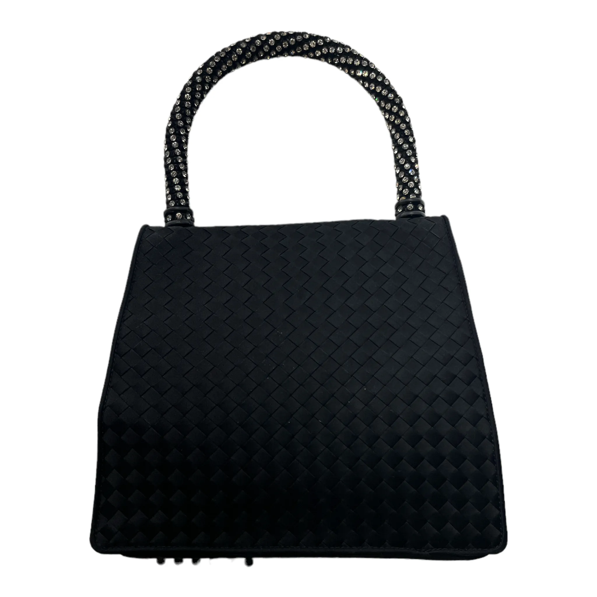 BOTTEGA VENETA/Hand Bag/Cotton/BLK/STUDDED HANDLE