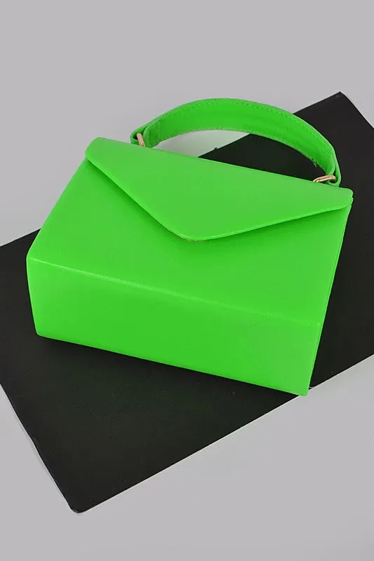 Boxy Clutch (Neon Green)