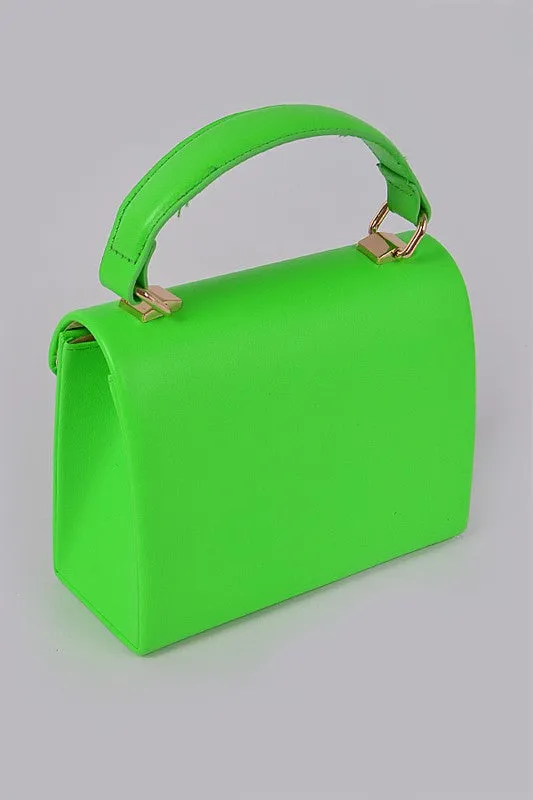 Boxy Clutch (Neon Green)