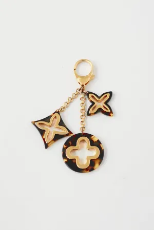Brown & Gold Resin Insolence Bag Charm