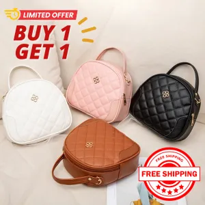 BUY 1 TAKE 1 YB Korean Fashion Shoulder Cute PU Leather Shell Embroidery Ladies Bag Sling On Sale