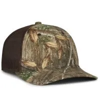 Canvas Camo Hat with Mesh Back