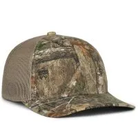 Canvas Camo Hat with Mesh Back
