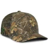 Canvas Camo Hat with Mesh Back