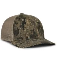 Canvas Camo Hat with Mesh Back