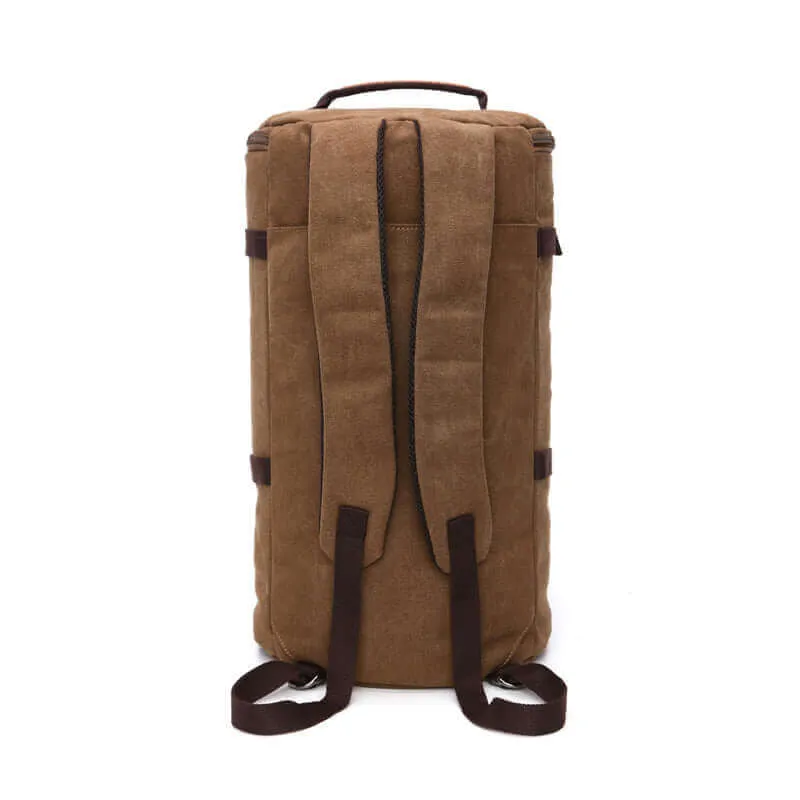 Canvas Large Barrel Duffle Backpack | Travel Bag 39L