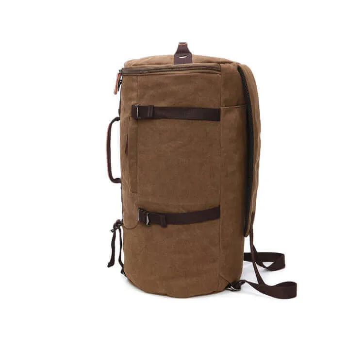 Canvas Large Barrel Duffle Backpack | Travel Bag 39L