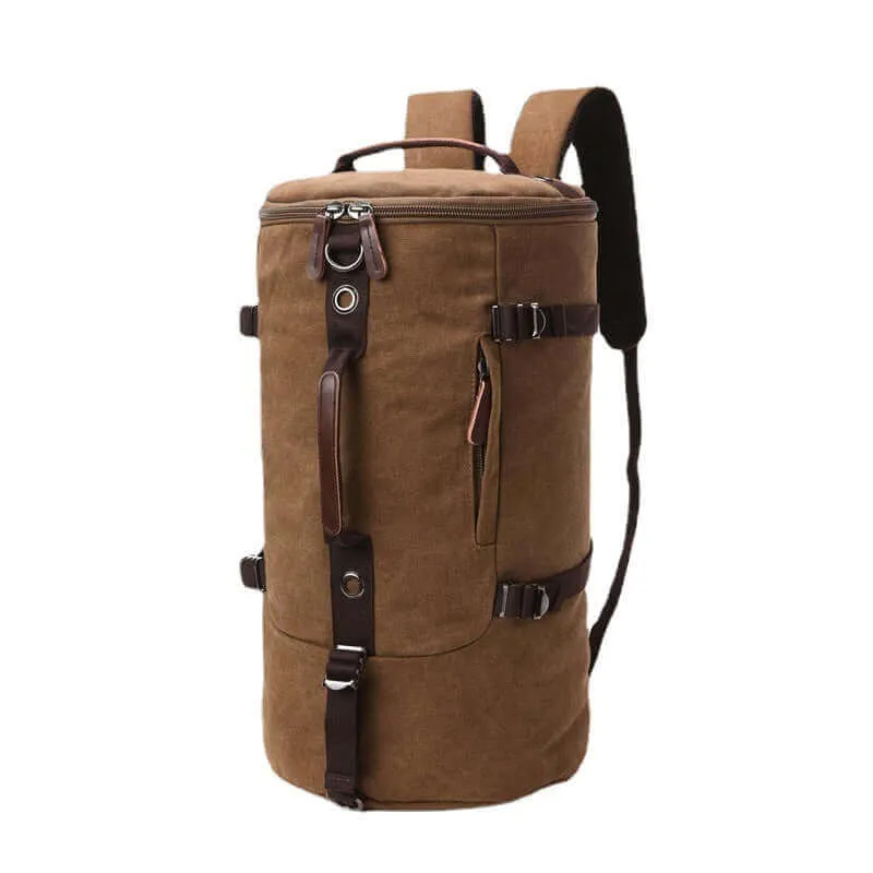 Canvas Large Barrel Duffle Backpack | Travel Bag 39L
