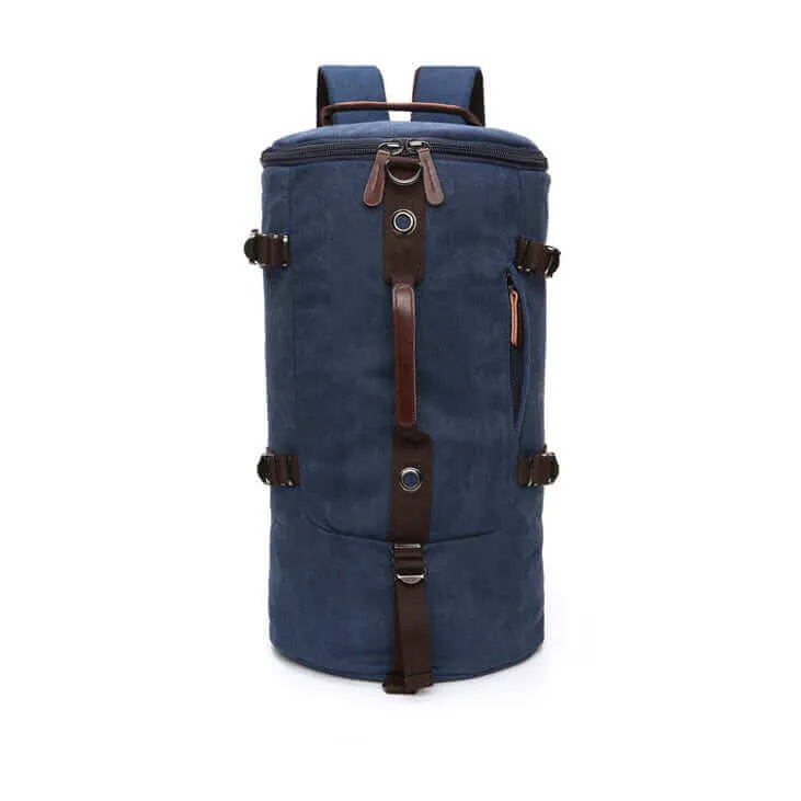 Canvas Large Barrel Duffle Backpack | Travel Bag 39L