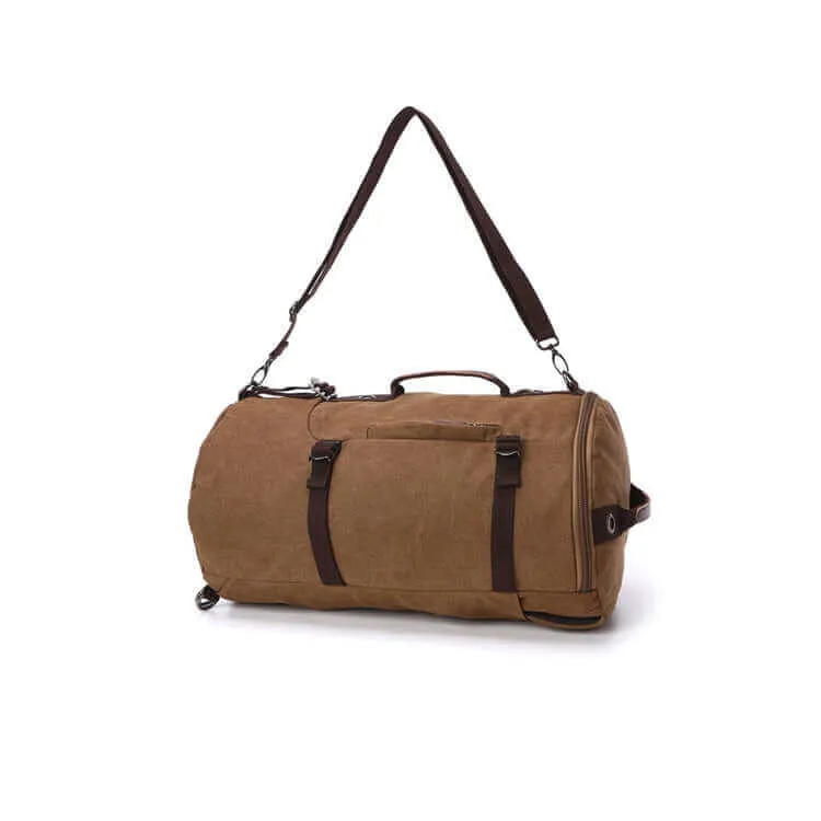 Canvas Large Barrel Duffle Backpack | Travel Bag 39L