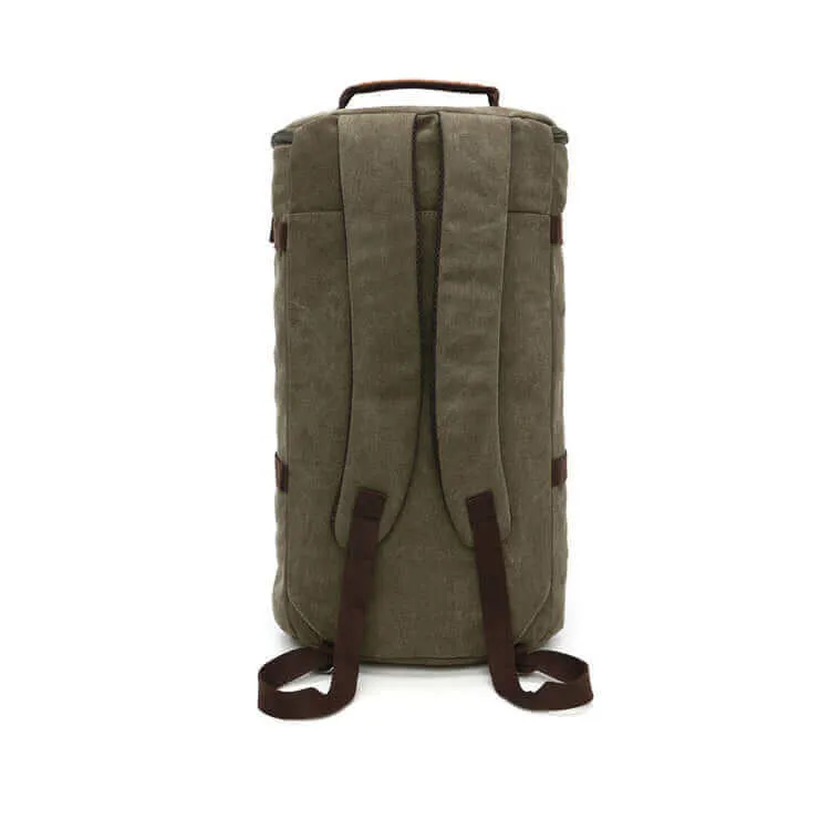 Canvas Large Barrel Duffle Backpack | Travel Bag 39L