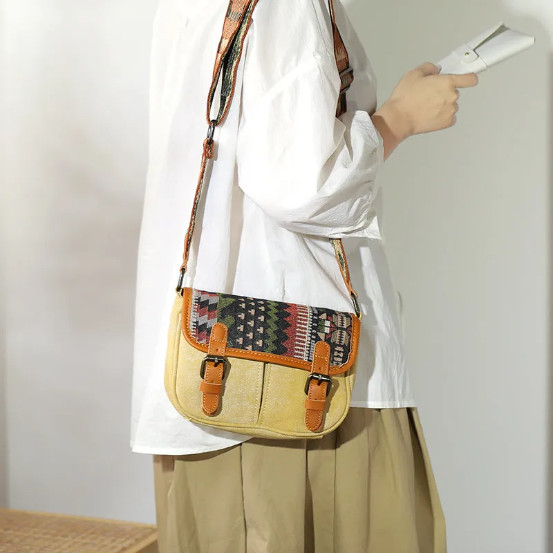 Canvas Over The Shoulder Bag Canvas Messenger Bag