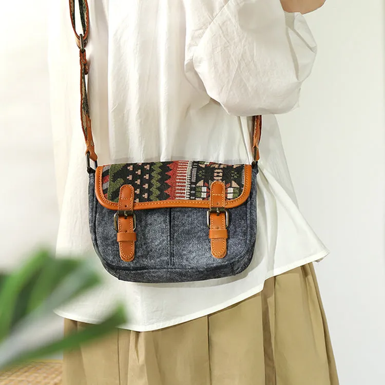 Canvas Over The Shoulder Bag Canvas Messenger Bag