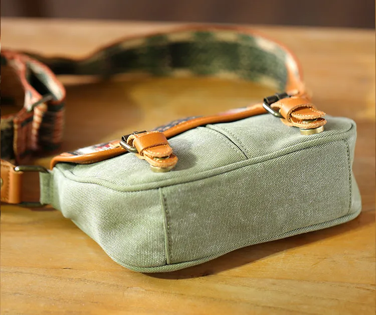 Canvas Over The Shoulder Bag Canvas Messenger Bag