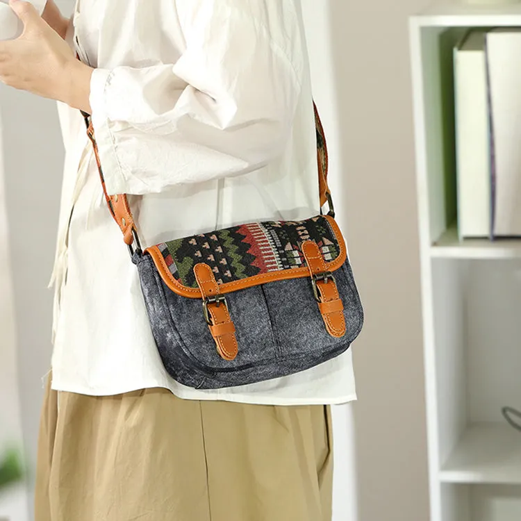 Canvas Over The Shoulder Bag Canvas Messenger Bag