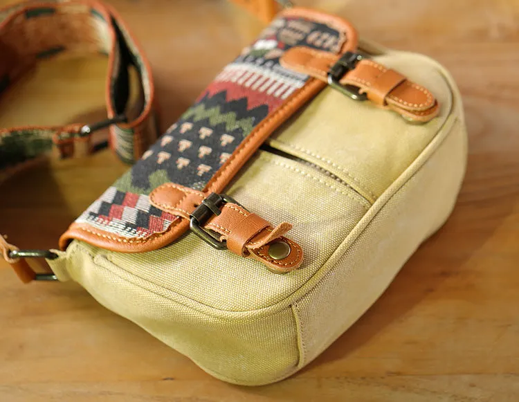 Canvas Over The Shoulder Bag Canvas Messenger Bag