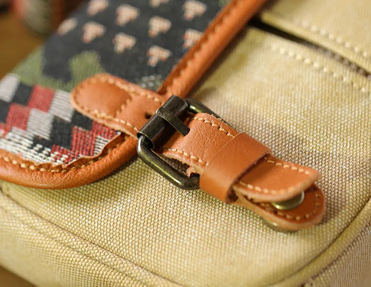 Canvas Over The Shoulder Bag Canvas Messenger Bag