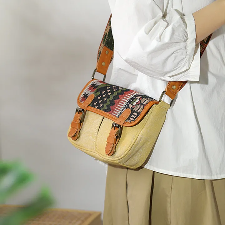 Canvas Over The Shoulder Bag Canvas Messenger Bag