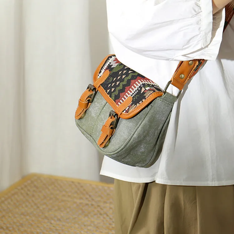 Canvas Over The Shoulder Bag Canvas Messenger Bag
