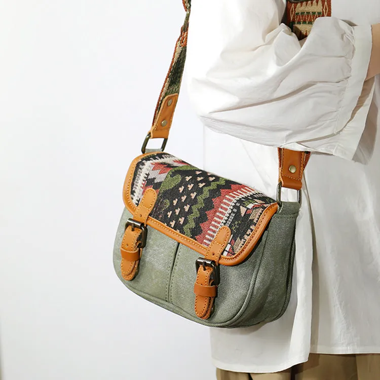 Canvas Over The Shoulder Bag Canvas Messenger Bag