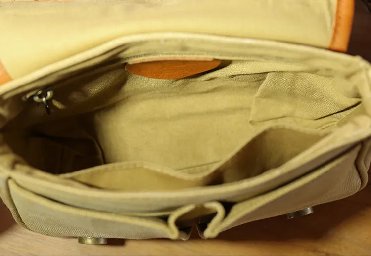 Canvas Over The Shoulder Bag Canvas Messenger Bag