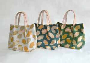 Canvas&leather tote bag  / Baumkuchen