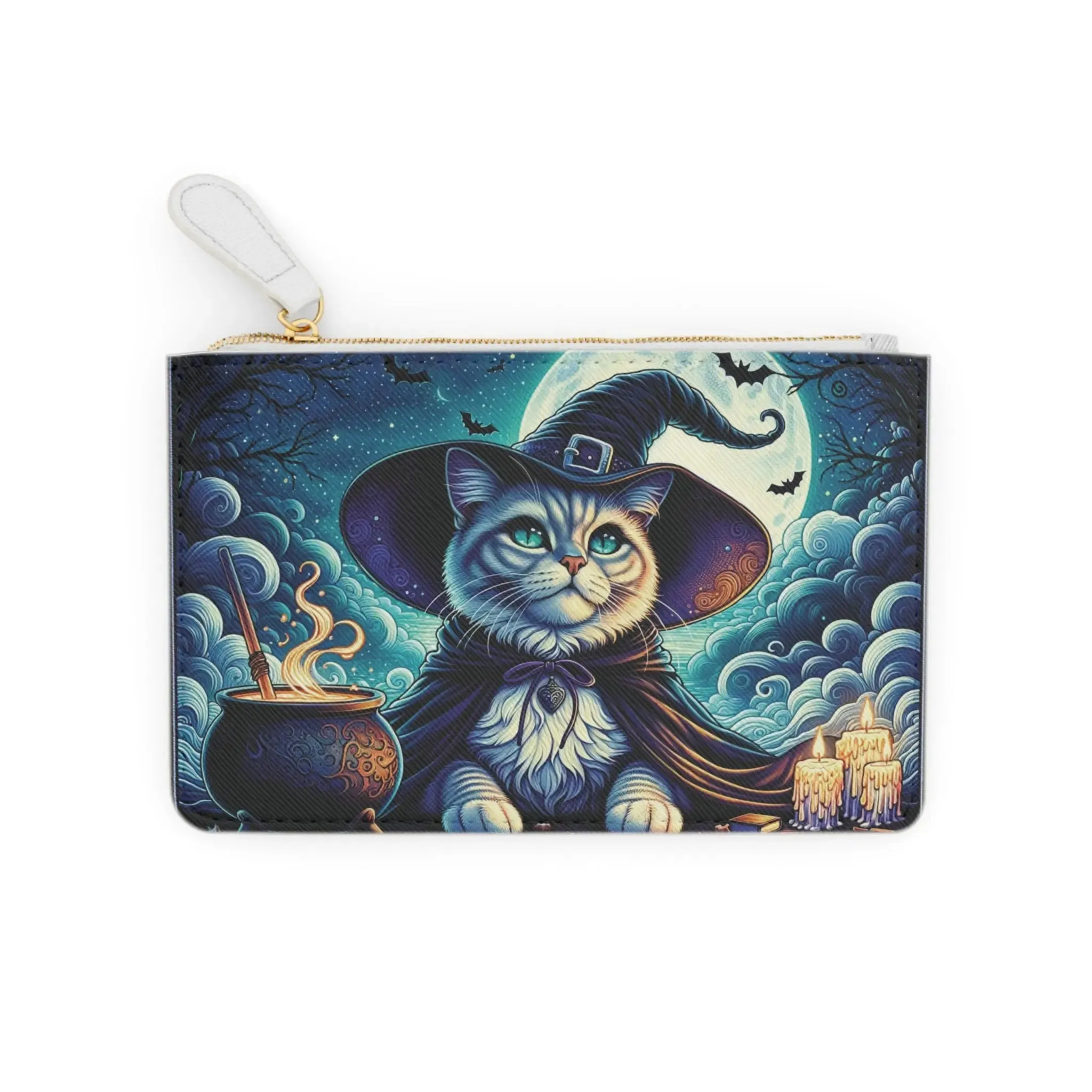 Cat Witch Potion Maker- Mini Clutch Bag