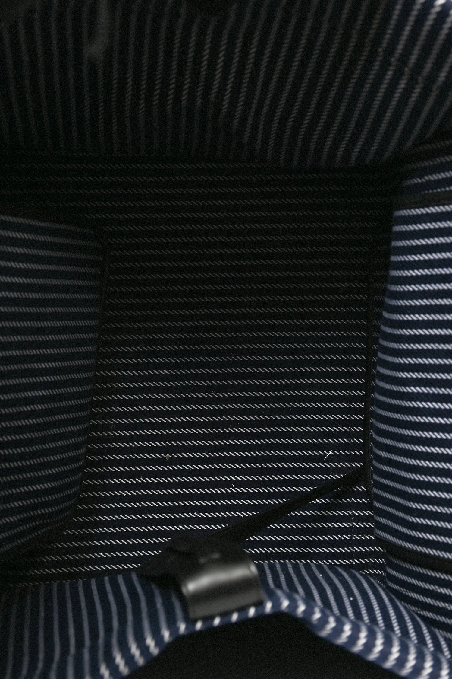 Celine 2015 Navy Blue Striped Canvas Phantom Cabas Tote