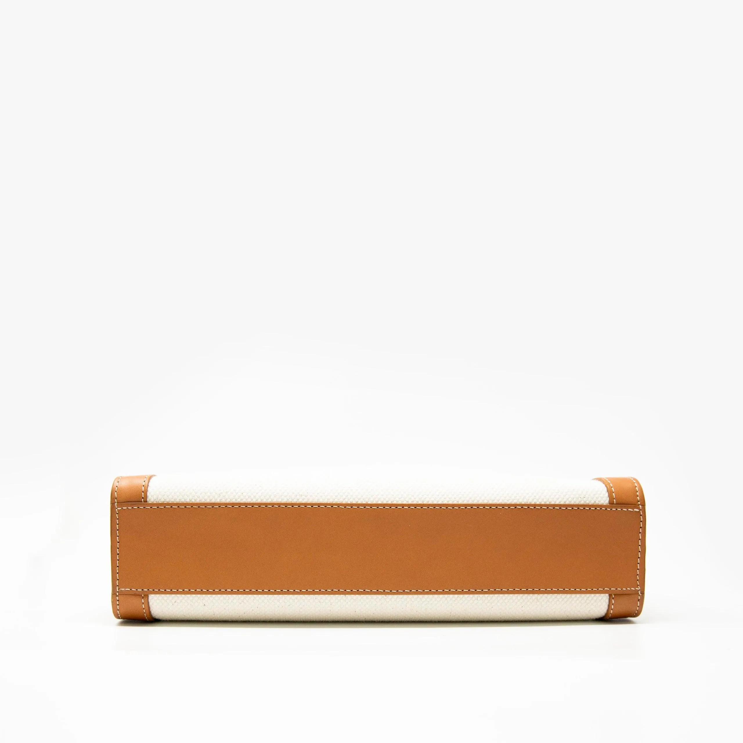 Celine Beige Canvas Small Cabas Bag