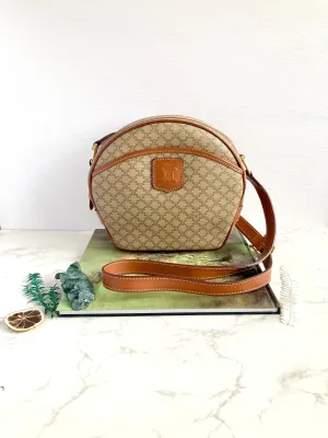 CELINE Monogram Shell shape Crossbody Bag