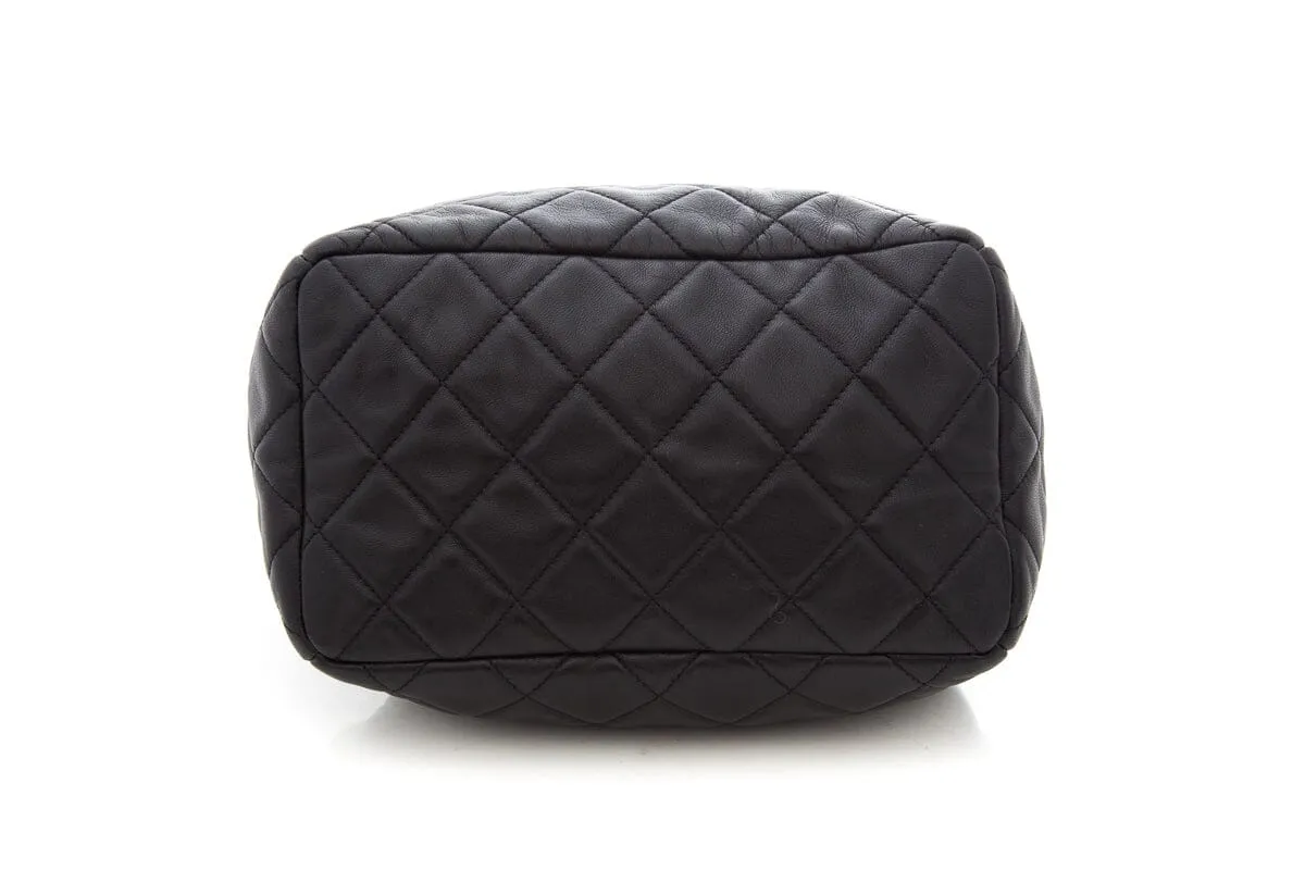 Chanel 2019 Small Black Chain Bucket Bag