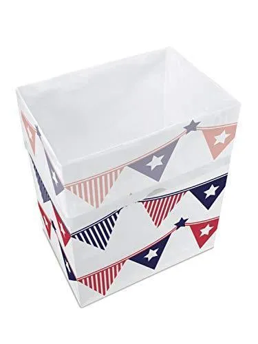 Clean Cubes 13 Gallon Disposable Trash Cans & Recycling Bins, 3 Pack (White)