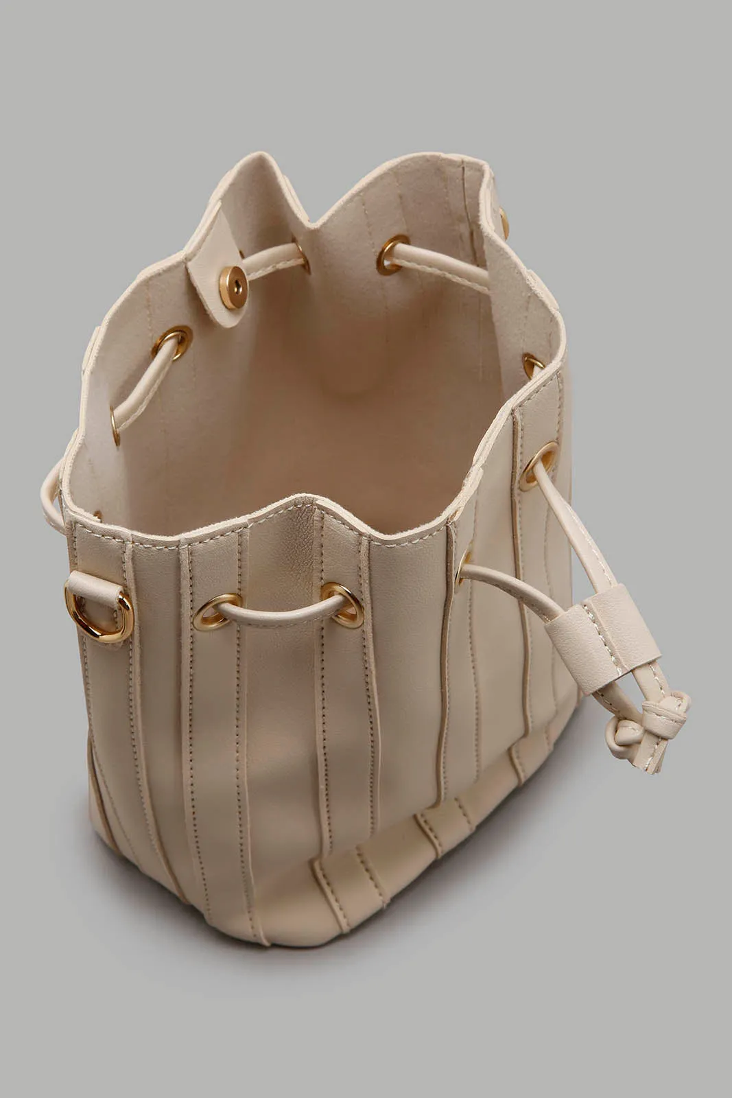 Cream Bucket Bag