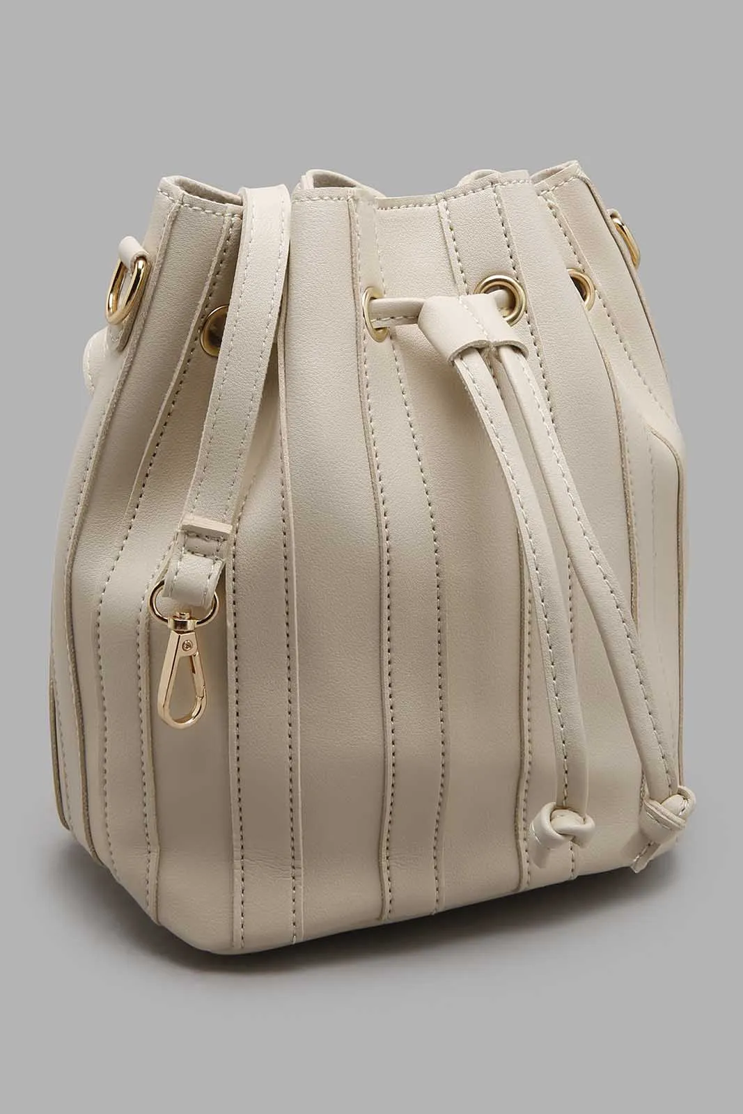 Cream Bucket Bag