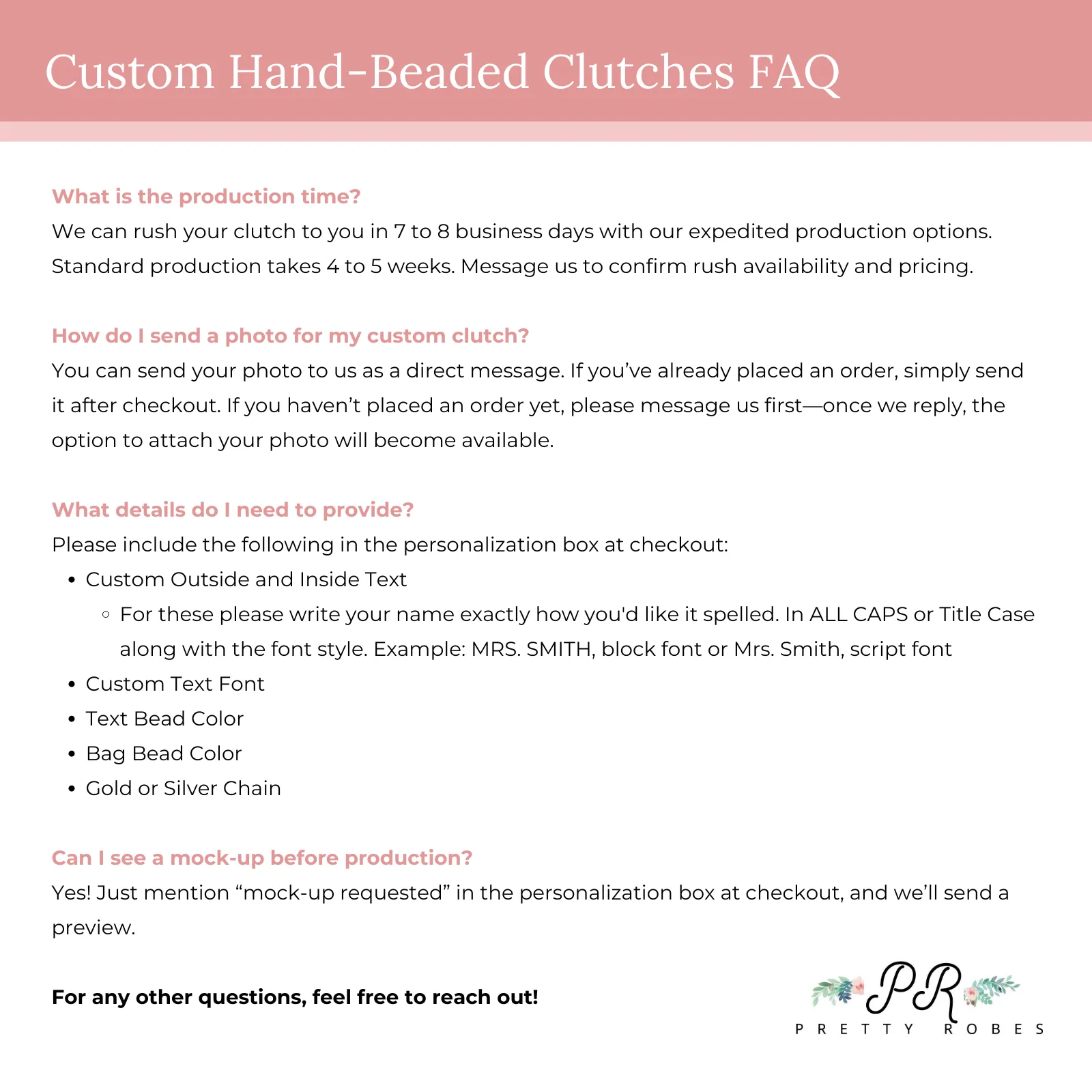 Custom Clutch Gift for Moms (LHFC)