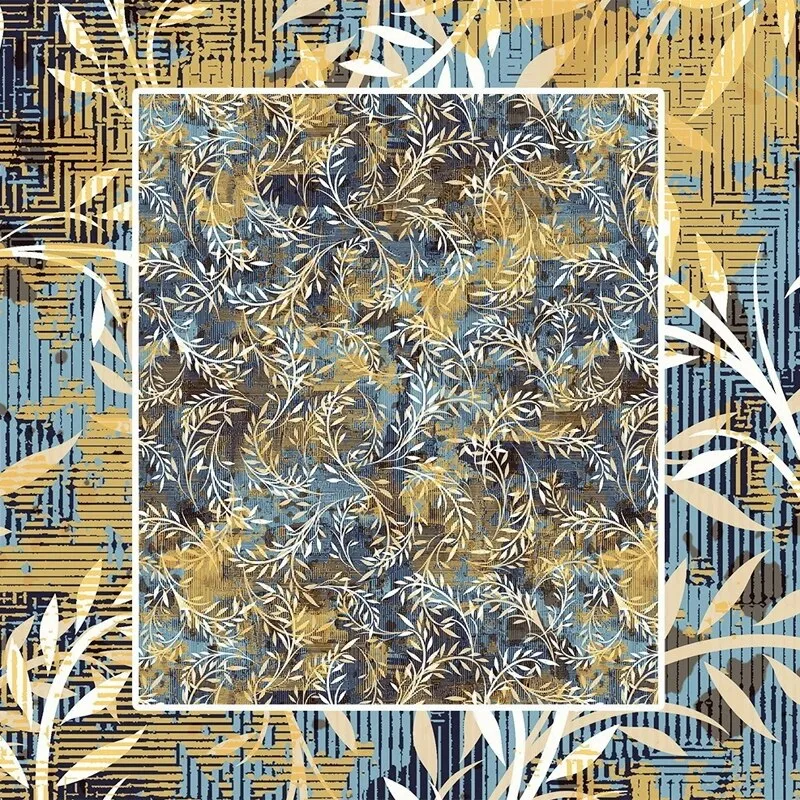 Custom Mural Wallpaper Retro Style Plants Leaves Pattern (㎡)