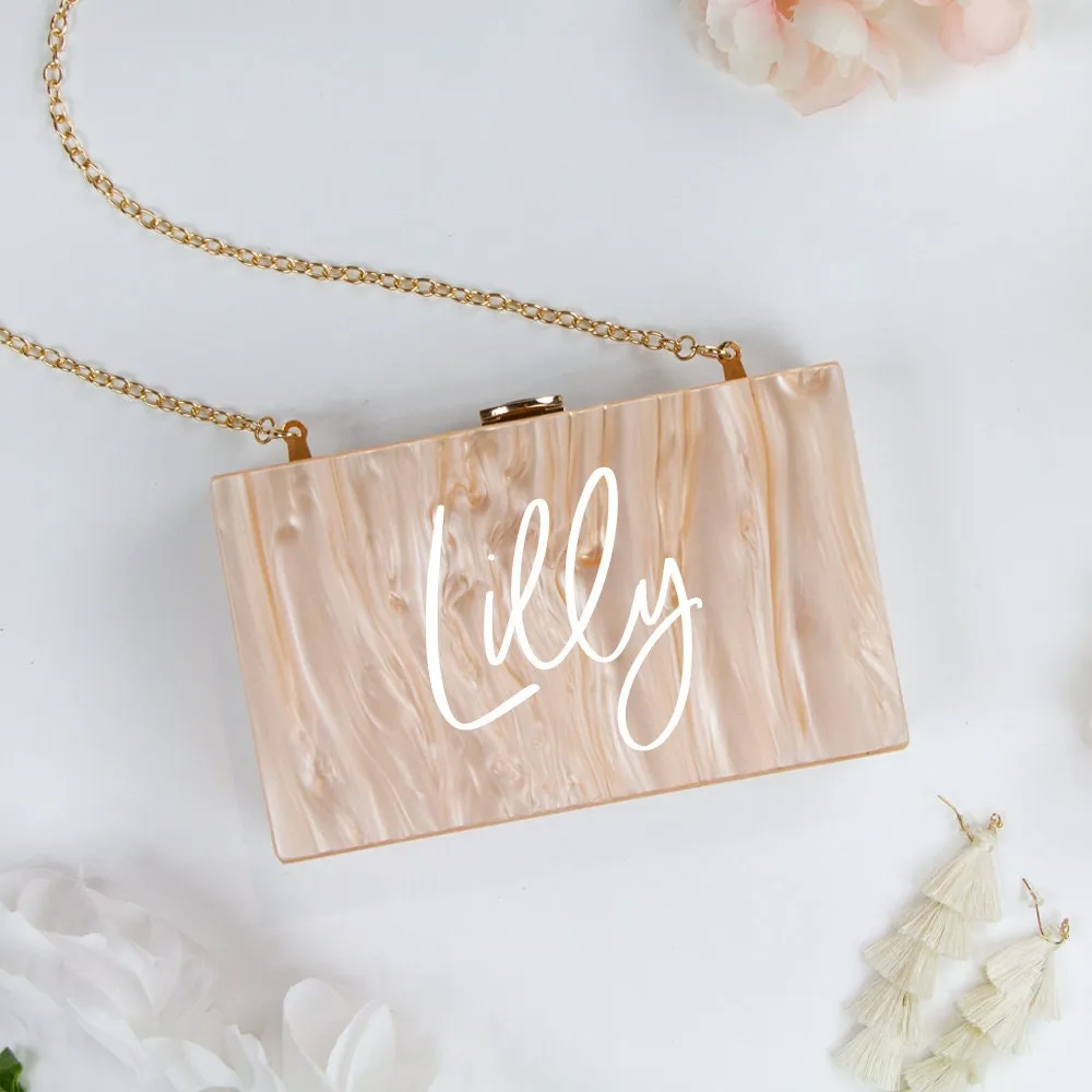Custom Wedding Box Clutch