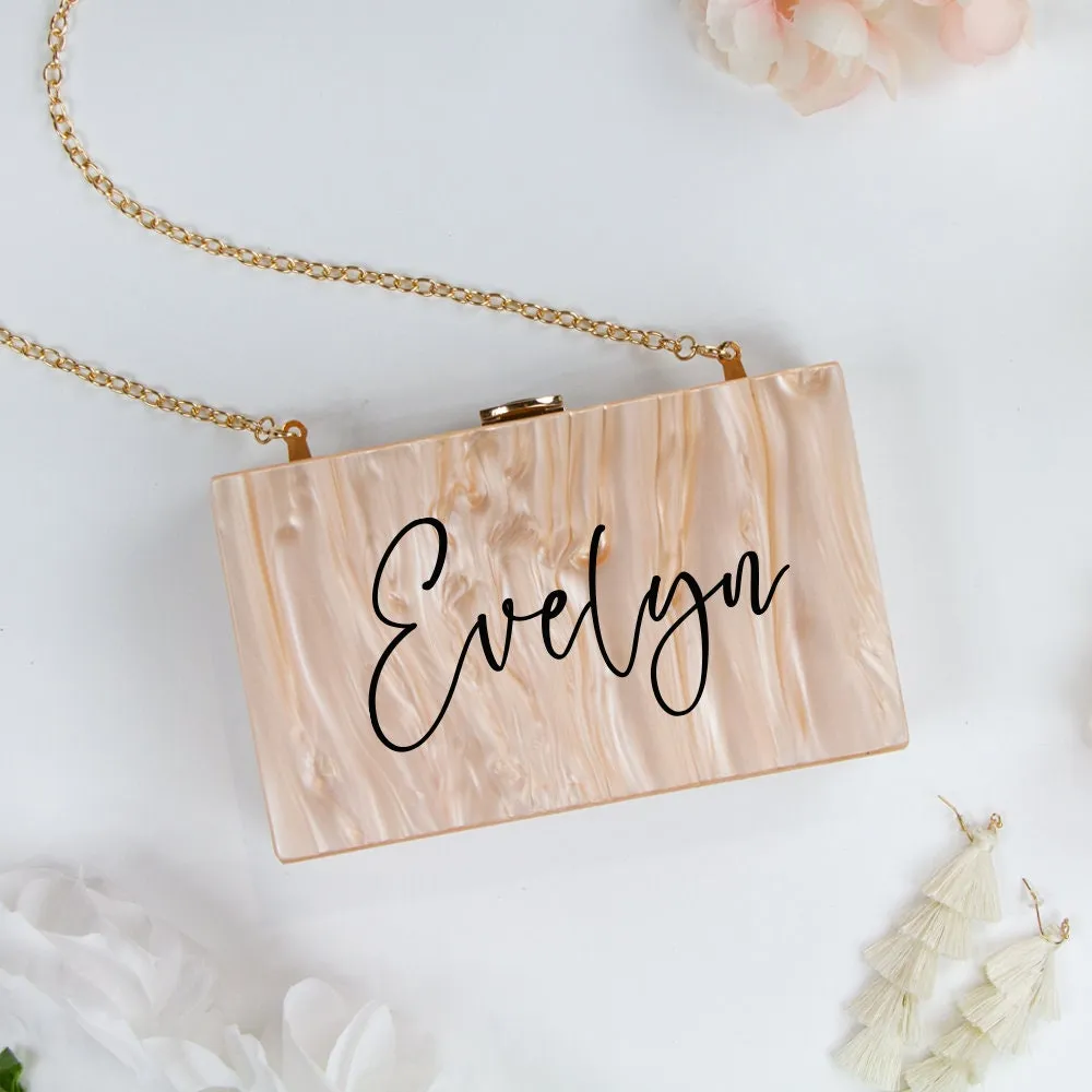 Custom Wedding Box Clutch
