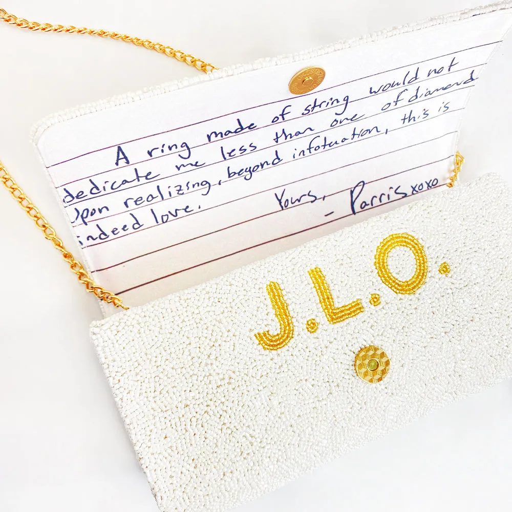 Customized Clutch Purse for Weddings (FOG)