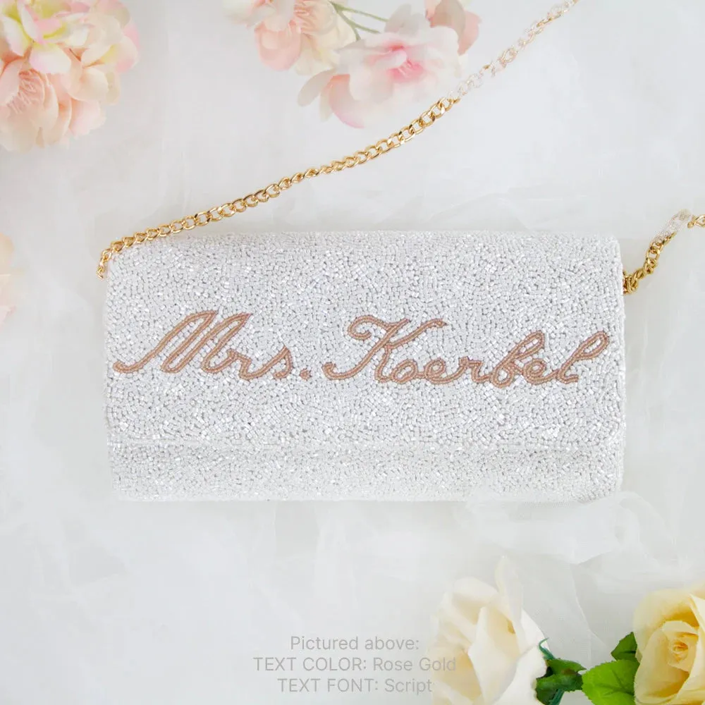 Customized Clutch Purse for Weddings (FOG)