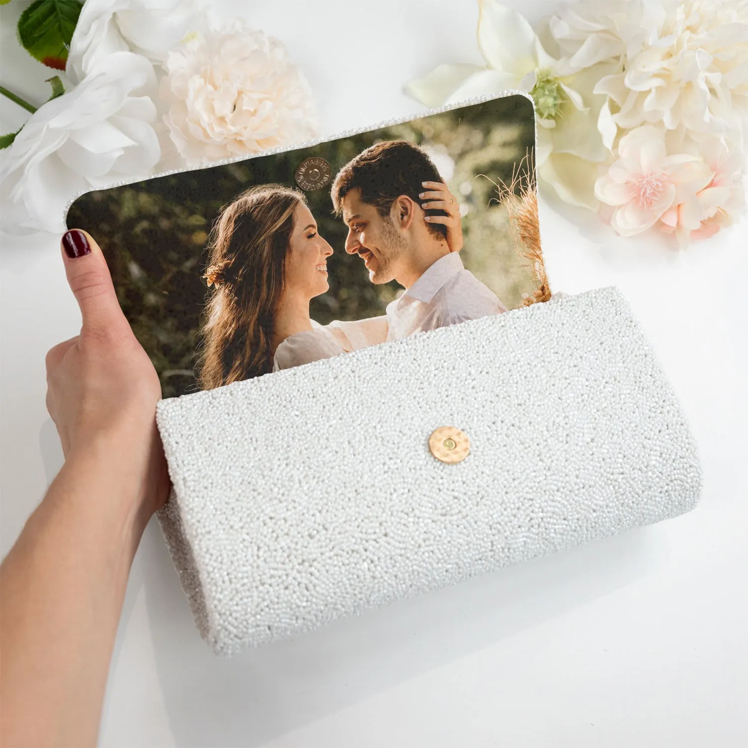 Customized Clutch Purse for Weddings (FOG)