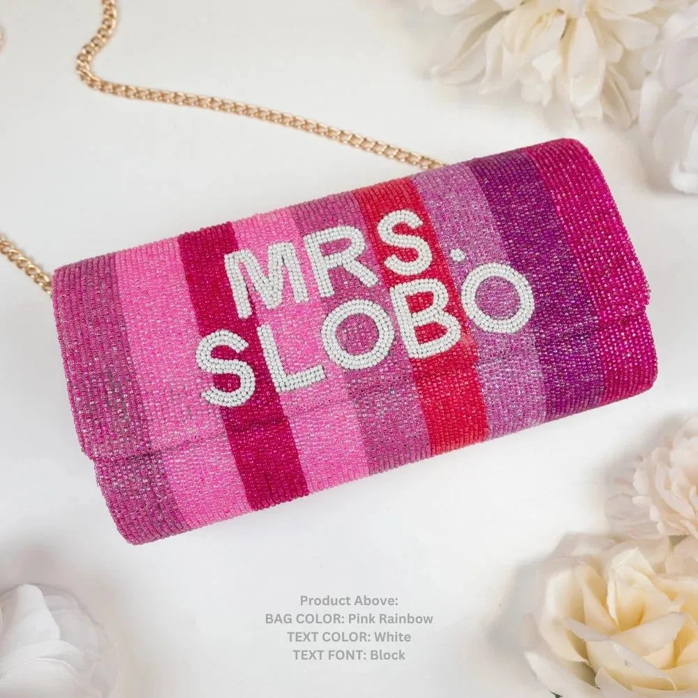 Customized Clutch Purse for Weddings (FOG)