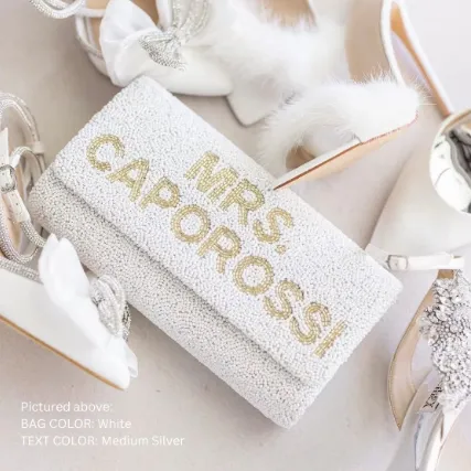 Customized Clutch Purse for Weddings (FOG)